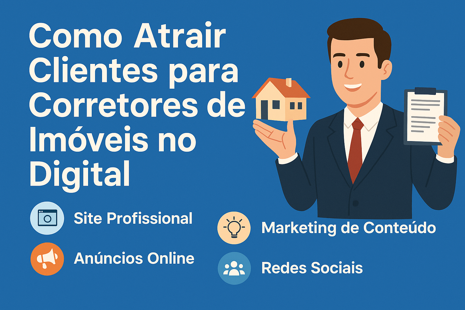 Como Atrair Clientes para Corretores de Imóveis no Digital: Guia Definitivo para 2025